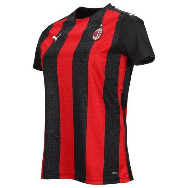 Camiseta AC Milan 1ª Mujer 2020-2021 Rojo Negro